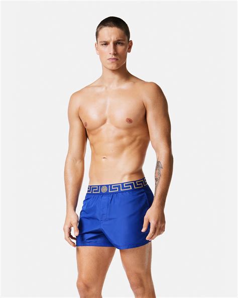 Versace Greca Border Swim Trunks 